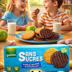 sablé nappé chocolat