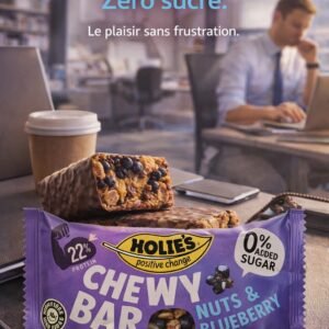 barre céréales amandes noisettes et myrtilles holiè's