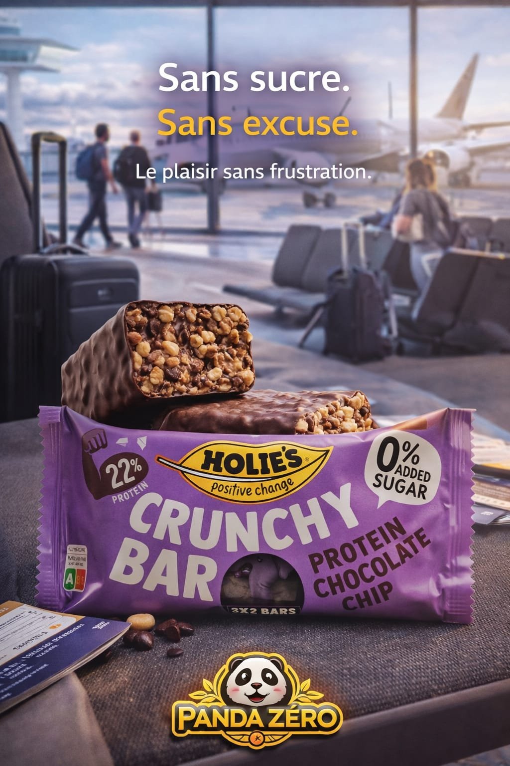 barre céréales pépites de chocolat protéinées holiè's